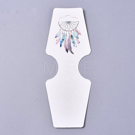 Cardboard Fold Over Paper Display Hanging Cards CDIS-E007-06-1