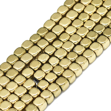 Electroplate Non-magnetic Synthetic Hematite Beads Strands G-S352-59A-01-1