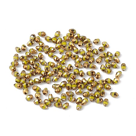 Electroplate Glass Beads DGLA-C001-01C-1