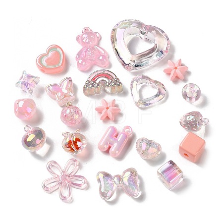 Mixed Style Acrylic Beads MACR-K351-16F-1