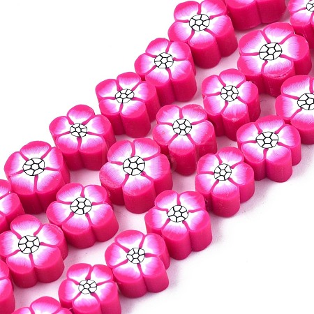 Handmade Polymer Clay Beads Strands CLAY-S096-042C-1