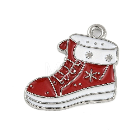 Christmas Theme Alloy Enamel Pendants ENAM-Z020-02B-1