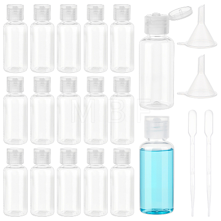 50Pcs Plastic Flip Top Cap Bottles MRMJ-BC0003-56A-1