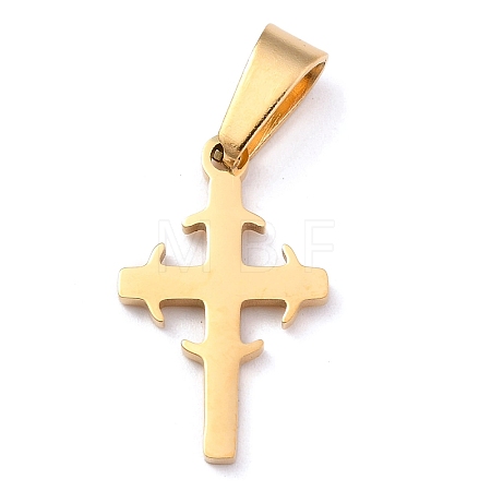 304 Stainless Steel Pendants STAS-P253-06G-1