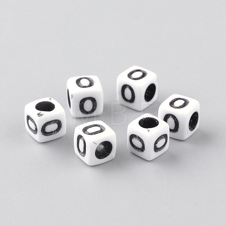 Opaque Acrylic Beads LS-SACR-Q188-02O-1