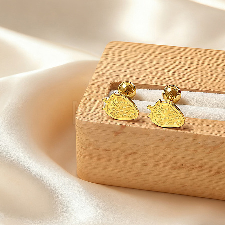 304 Stainless Steel Stud Earrings WGC3500-01-1