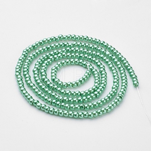 Glass Pearl Beads Strands HY-3D-B64-1