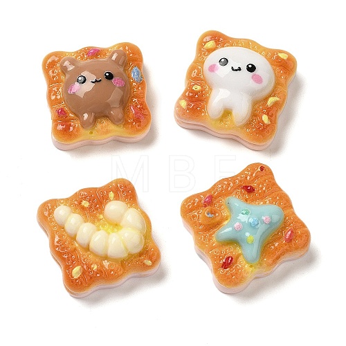 Toast Bread Theme Resin Decoden Cabochons RESI-Q231-10-1