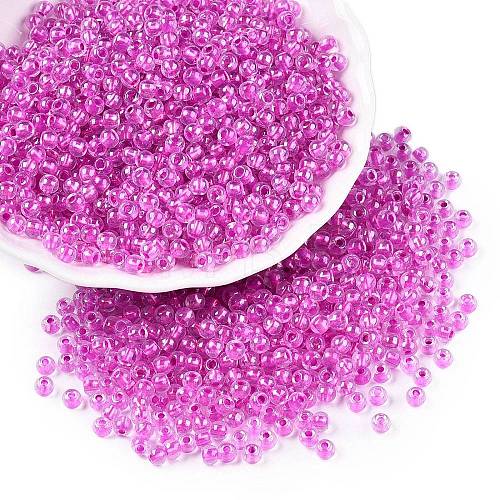 6/0 Transparent Inside Colours Glass Seed Round Beads SEED-N006-004K-1