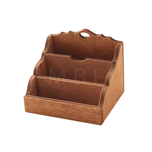 Wood Magazine Paper Rack Mini Model PW-WG0940A-03-1