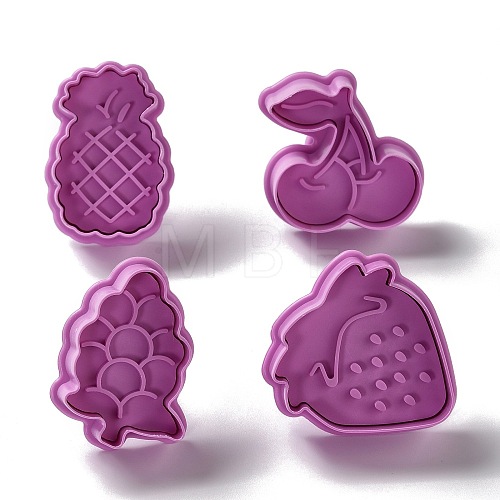 Fruit Themed PET Plastic Cookie Cutters DIY-K056-15-1