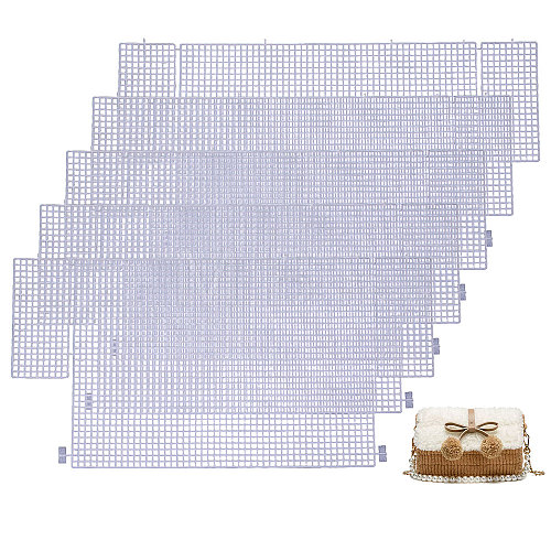 Plastic Mesh Canvas Sheets DIY-WH0581-54-1