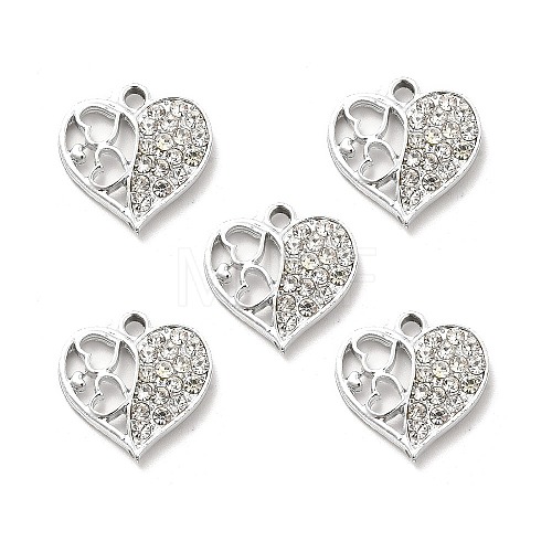 Alloy Rhinestone Pendants ALRI-C007-51P-1