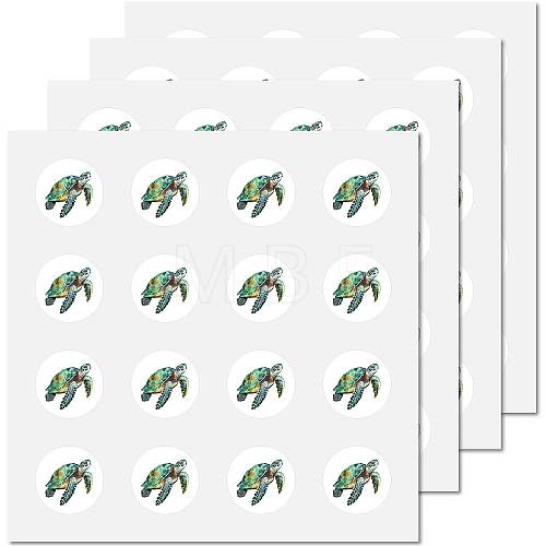 8 Sheets Plastic Waterproof Self-Adhesive Picture Stickers DIY-WH0428-031-1