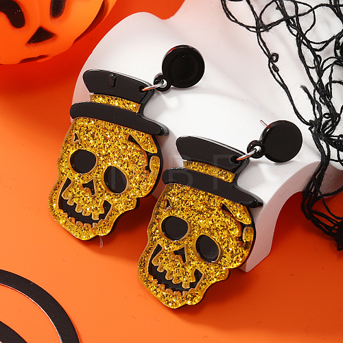 Halloween Skull Stud Earrings CG8997-4-1