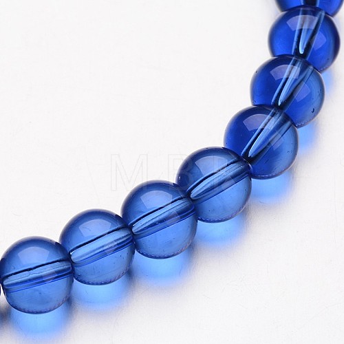 Glass Round Bead Strands GLAA-I028-4mm-07-1