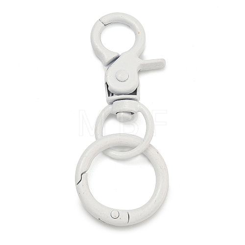 Spray Painted Alloy Split Key Rings FIND-B044-01B-1