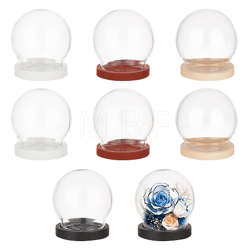  8Pcs Round Glass Covers AJEW-NB0003-77-1
