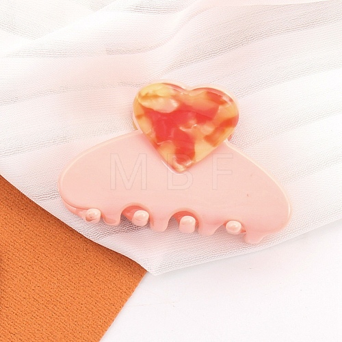 Heart Acetate Claw Hair Clips PW-WG72AF5-03-1