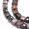 Natural Rhodonite Beads Strands G-K310-B02-3