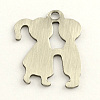 Valentines Day Gifts Ideas 201 Stainless Steel Lover Stamping Blank Tag Pendants STAS-S031-15-2