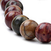 Natural Polychrome Jasper/Picasso Stone/Picasso Jasper Beads Strands X-G-S259-23-6mm-3