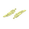 Spray Painted 430 Stainless Steel Pendants STAS-N121-06B-2