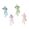 Glass with Acrylic Big Pendants PALLOY-JF04982-1