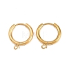 316 Stainless Steel Huggie Hoop Earring Findings EJEW-B158-01C-G-1