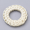 Handmade Reed Cane/Rattan Woven Linking Rings WOVE-Q075-24-2