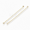 Brass Coreana Chain Links connectors KK-S348-333-1