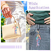 Alloy & Resin Tassel Keychains AJEW-TADJ0001-18B-6