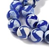 Natural Tibetan Wave Pattern dZi Agate Beads Strands G-B084-A05-01-4