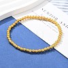 Brass Beaded Stretch Bracelets for Men Women BJEW-G736-04G-1