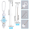 8Pcs Iron Bar Beadable Pendant Decorations for Jewelry Making DIY Crafts IFIN-SC0001-76-2