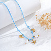 Summer Beach Braided Rope Bib Necklaces SZ6362-6-1