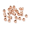 Rack Plating Brass Spacer Beads KKB-I709-03B-RG-2