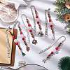 Christmas Theme Alloy Hook Bookmarks AJEW-JK00336-2