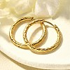 304 Stainless Steel Hoop Earrings for Women EJEW-M068-12F-G-1
