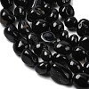 Natural Black Onyx Beads Strands G-P601-A16-02-4