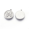 304 Stainless Steel Pendants STAS-E444-21-3