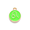 Alloy Enamel Pendants ENAM-S124-01A-06G-2