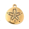 201 Stainless Steel Pendants STAS-E015-04G-1