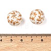Coffee Theme Printed Silicone Beads SL-CBACE28-02C-3