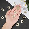 Unicraftale Eco-Friendly Brass Stud Earring Findings KK-UN0001-05G-NR-2