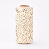 Cotton String Threads for Jewelry Making X-OCOR-WH0032-02A-1