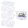 3 Layers Plastic Handled Organizers Boxes CON-WH0095-212A-1