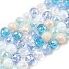 Electroplate Glass Beads Strands EGLA-D300-06-8mm-22-2