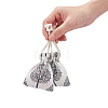 Tree Pattern Burlap Packing Pouches ABAG-PH0002-47-3