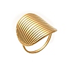 Oval 304 Stainless Steel Cuff Rings for Women RJEW-G339-01G-2